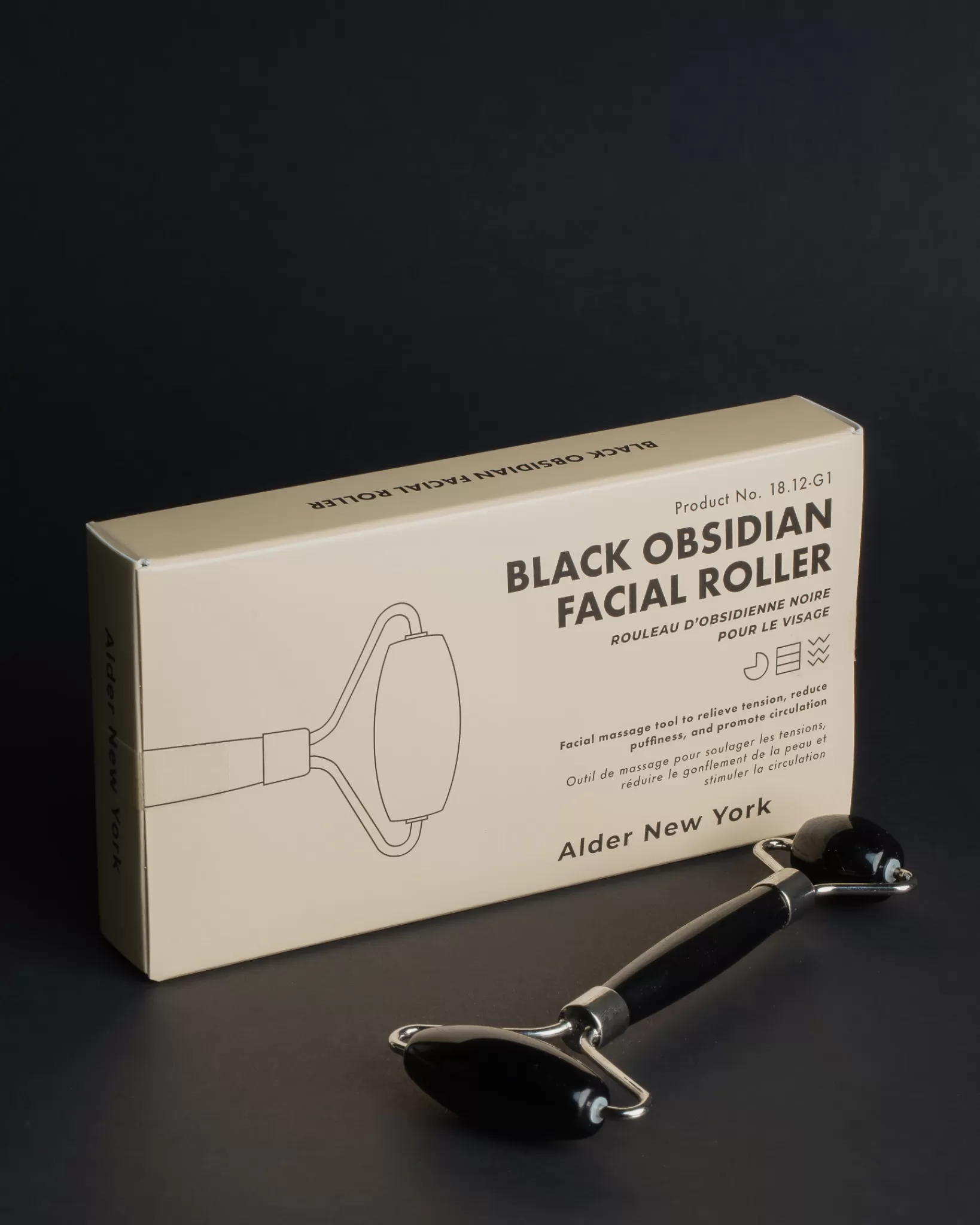 Shop Alder New York Alder Black Obsidian Facial Roller