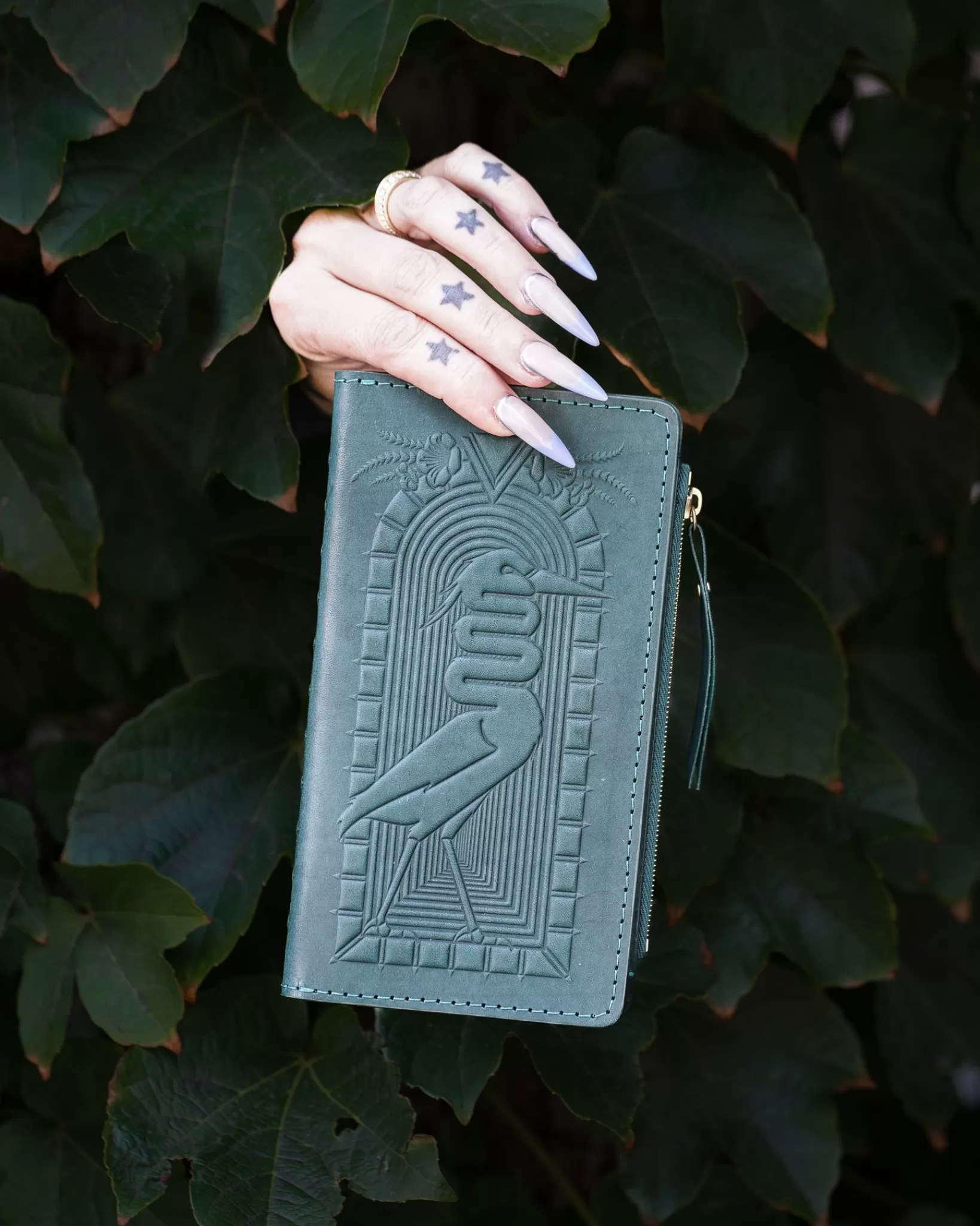 Best Animal Handmade X Asrai Death Is A Door Long Wallet