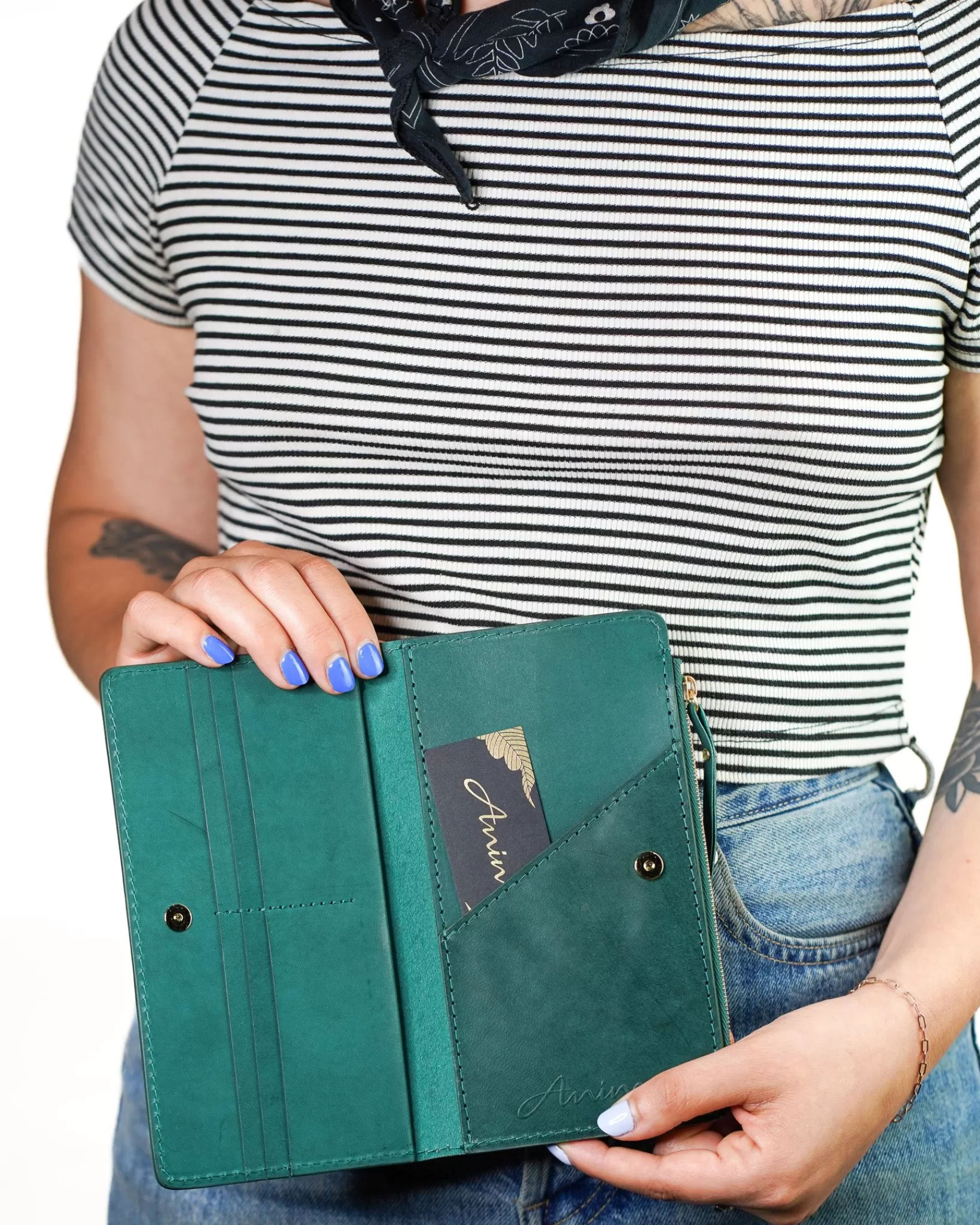 Best Animal Handmade X Asrai Death Is A Door Long Wallet