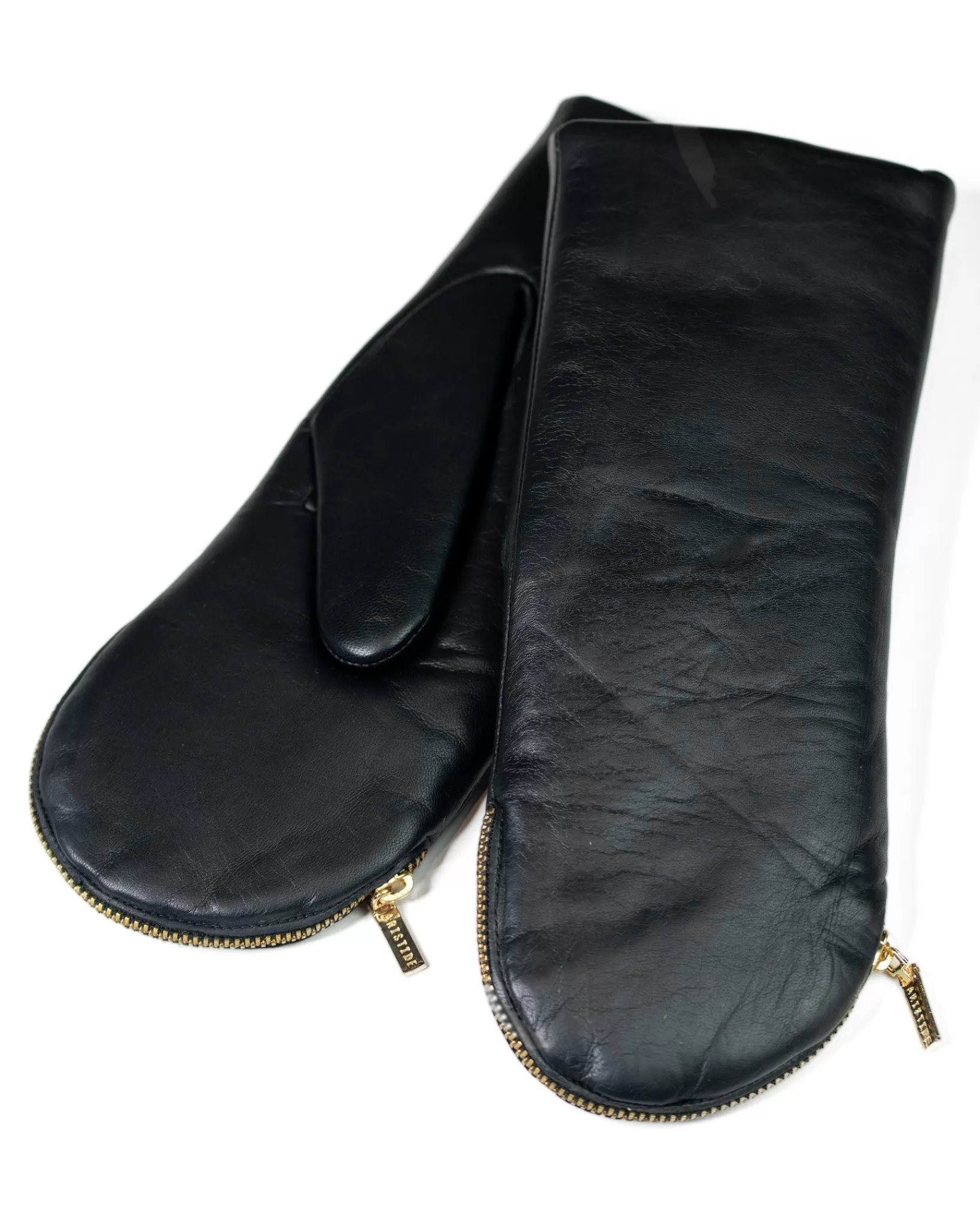 Online Aristide Fur Lined Mittens - Black