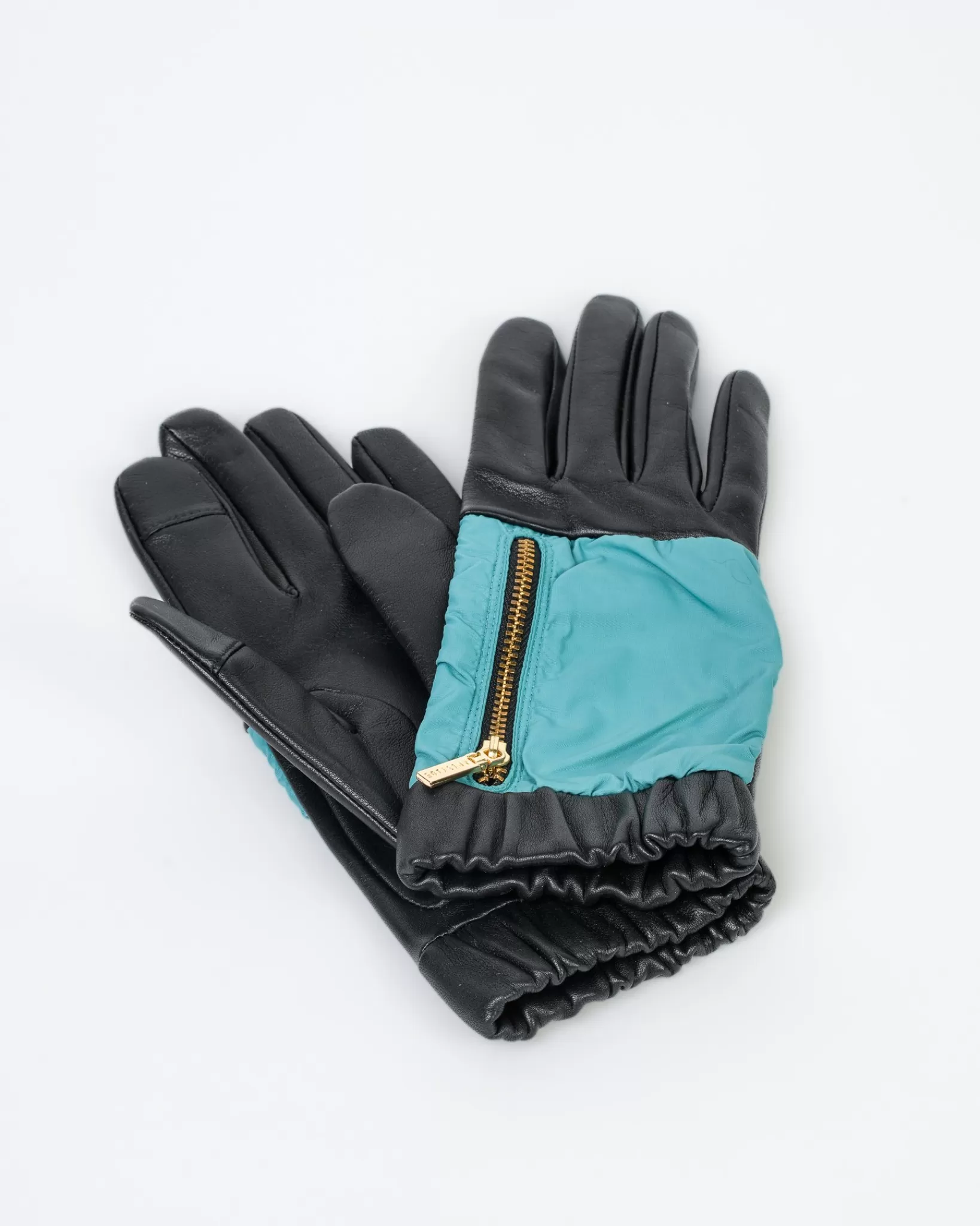 Outlet Aristide Zipper Gloves - Turquoise