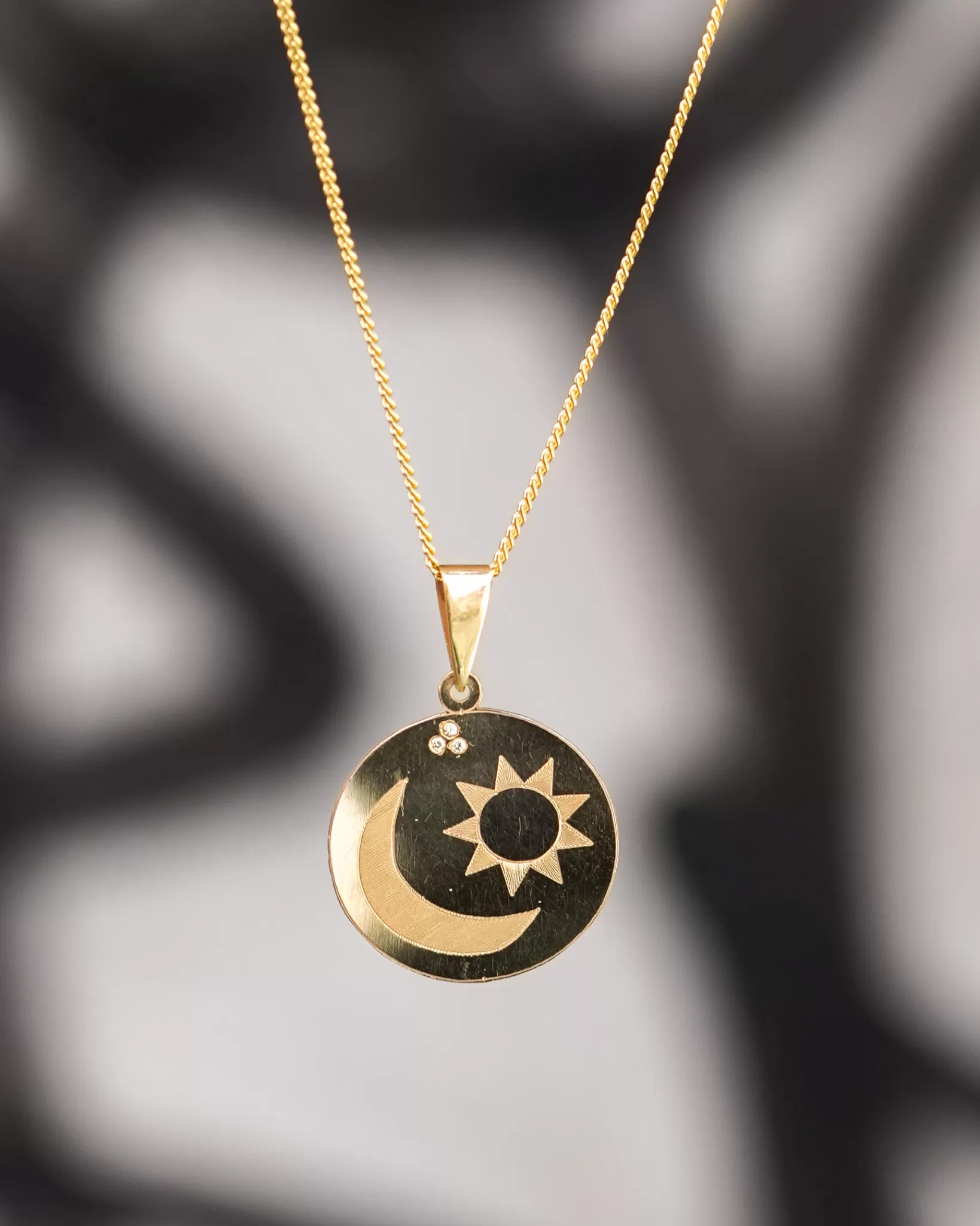 Clearance * Asrai Garden Sun, Moon & Stars Pendant