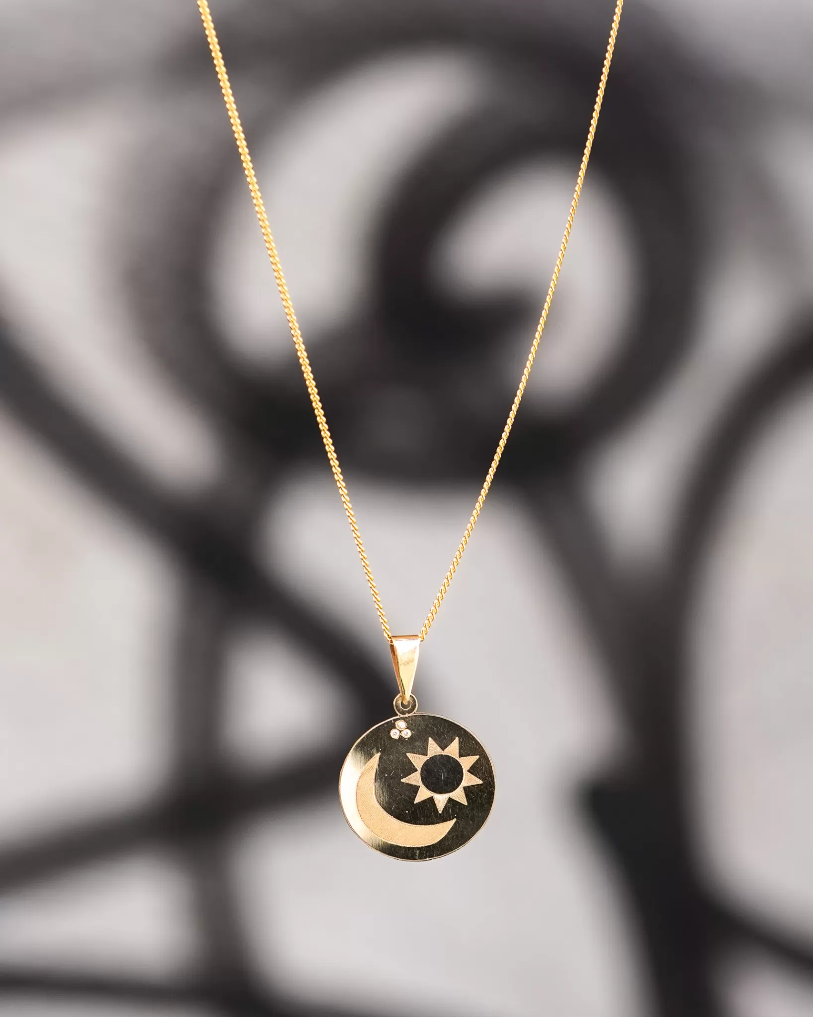 Clearance * Asrai Garden Sun, Moon & Stars Pendant