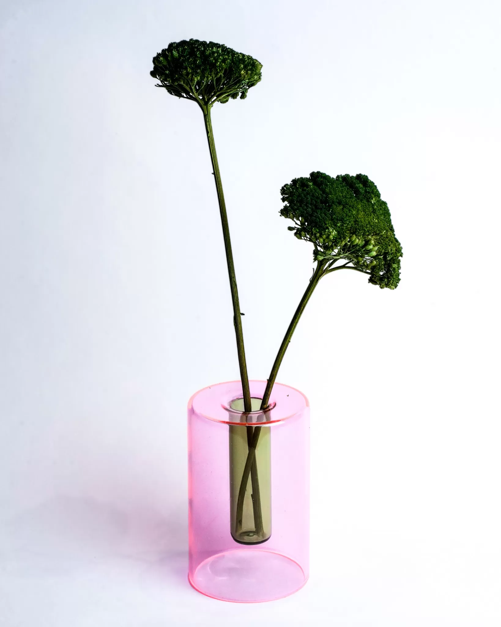 New Block Design Small Reversible Glass Vase