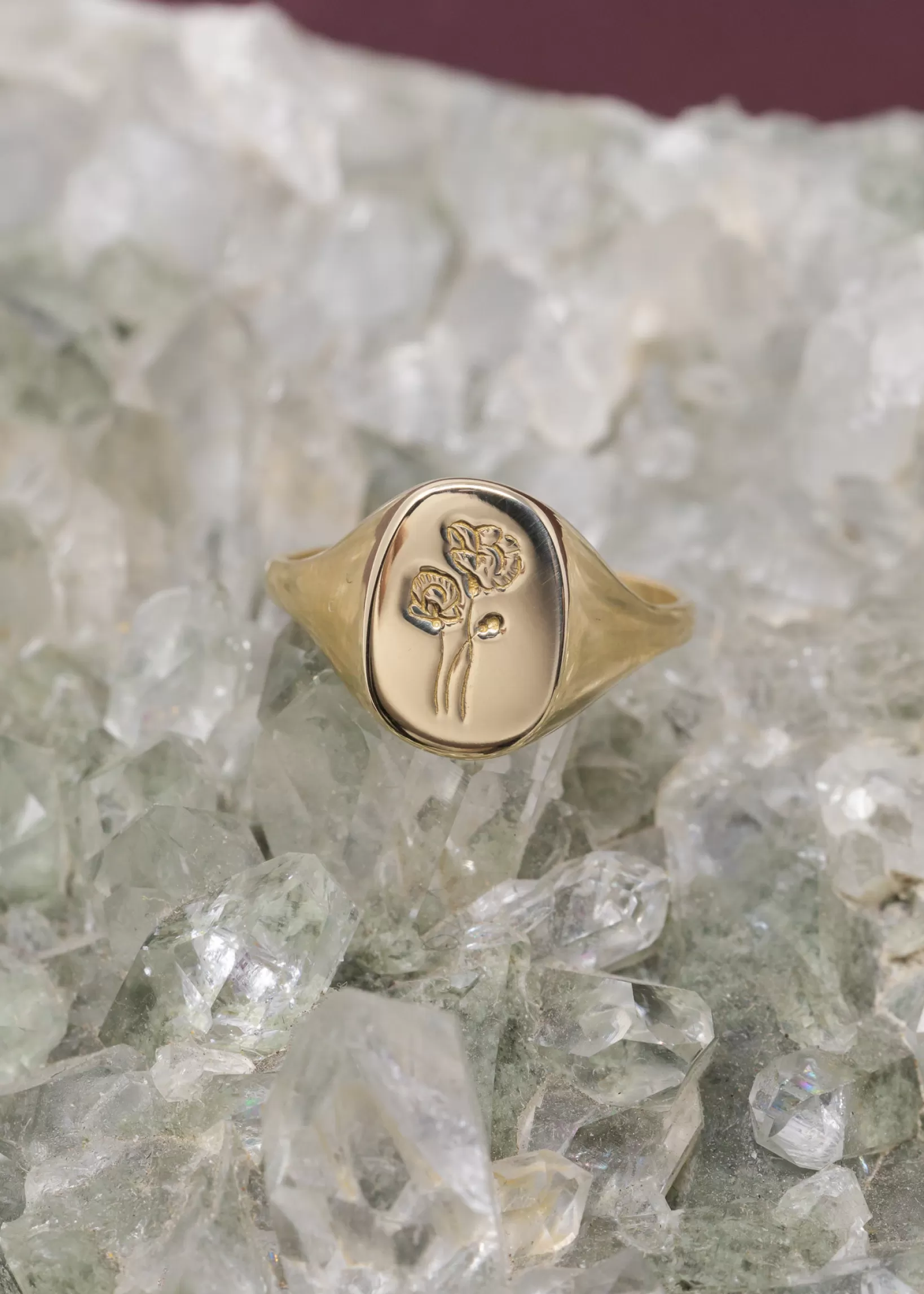 Fashion Claus Jewelry Claus Poppy Signet Ring