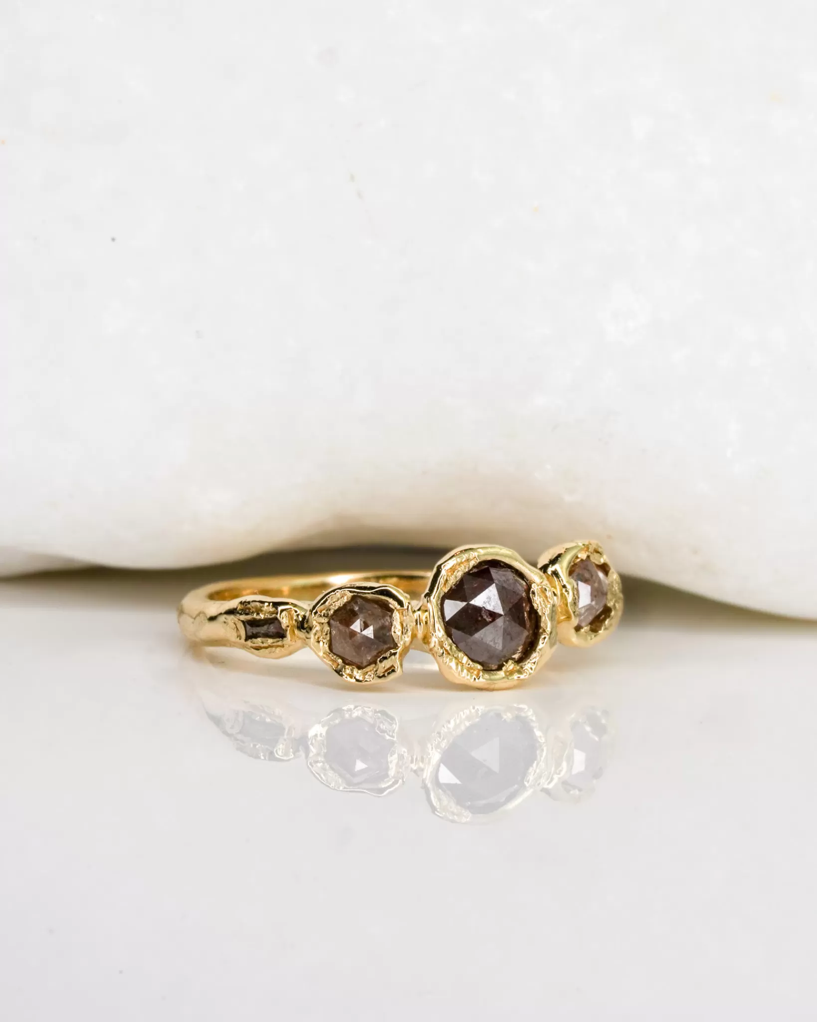 Shop Ellis Mhairi Cameron Rustic Diamond Ring