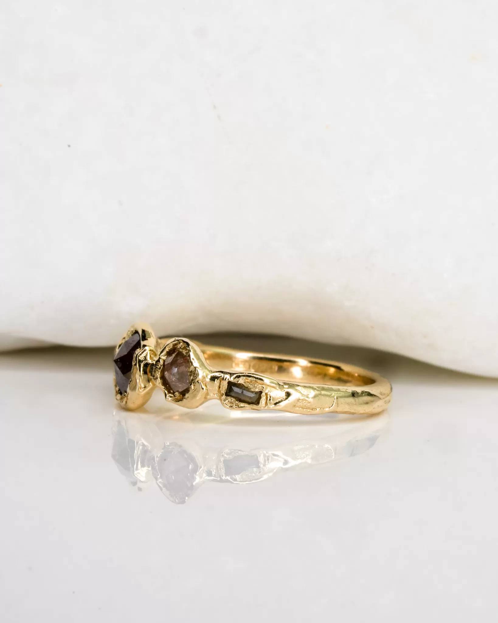 Shop Ellis Mhairi Cameron Rustic Diamond Ring