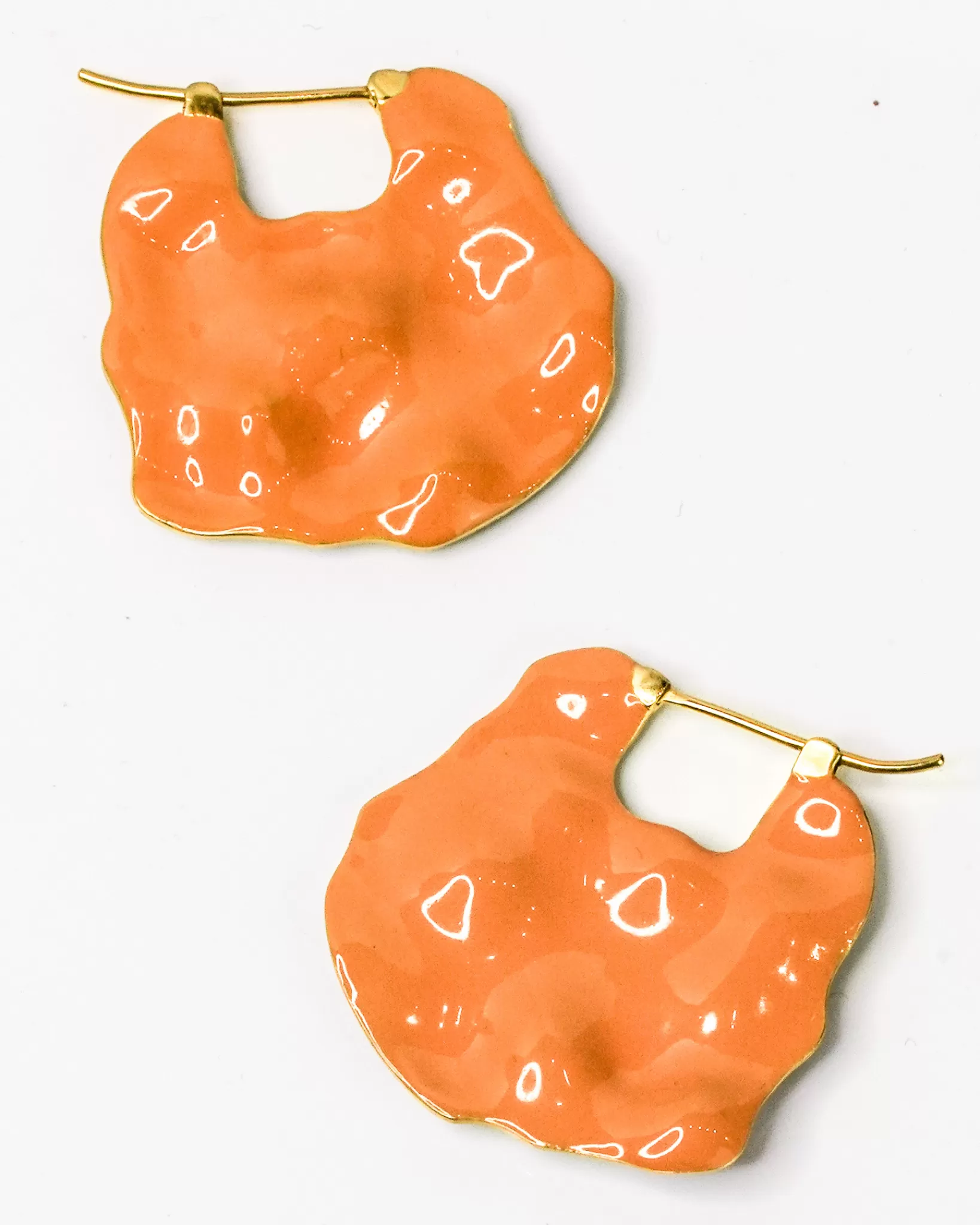 Clearance Joanna Laura Constantine Wave Double Face Earrings Lavender & Orange