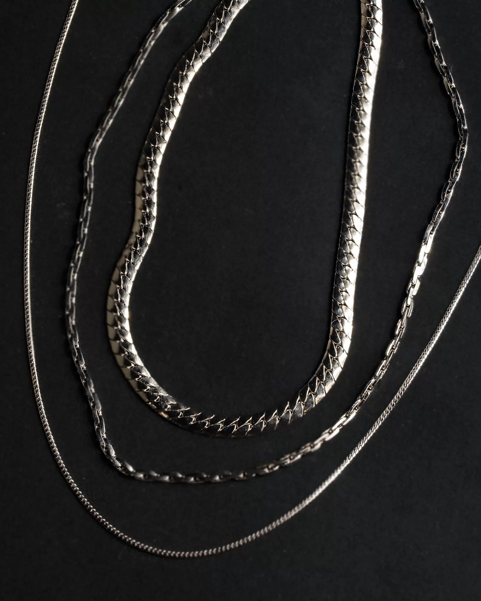 Sale Laura Lombardi Silver Mini Omega Chain Necklace