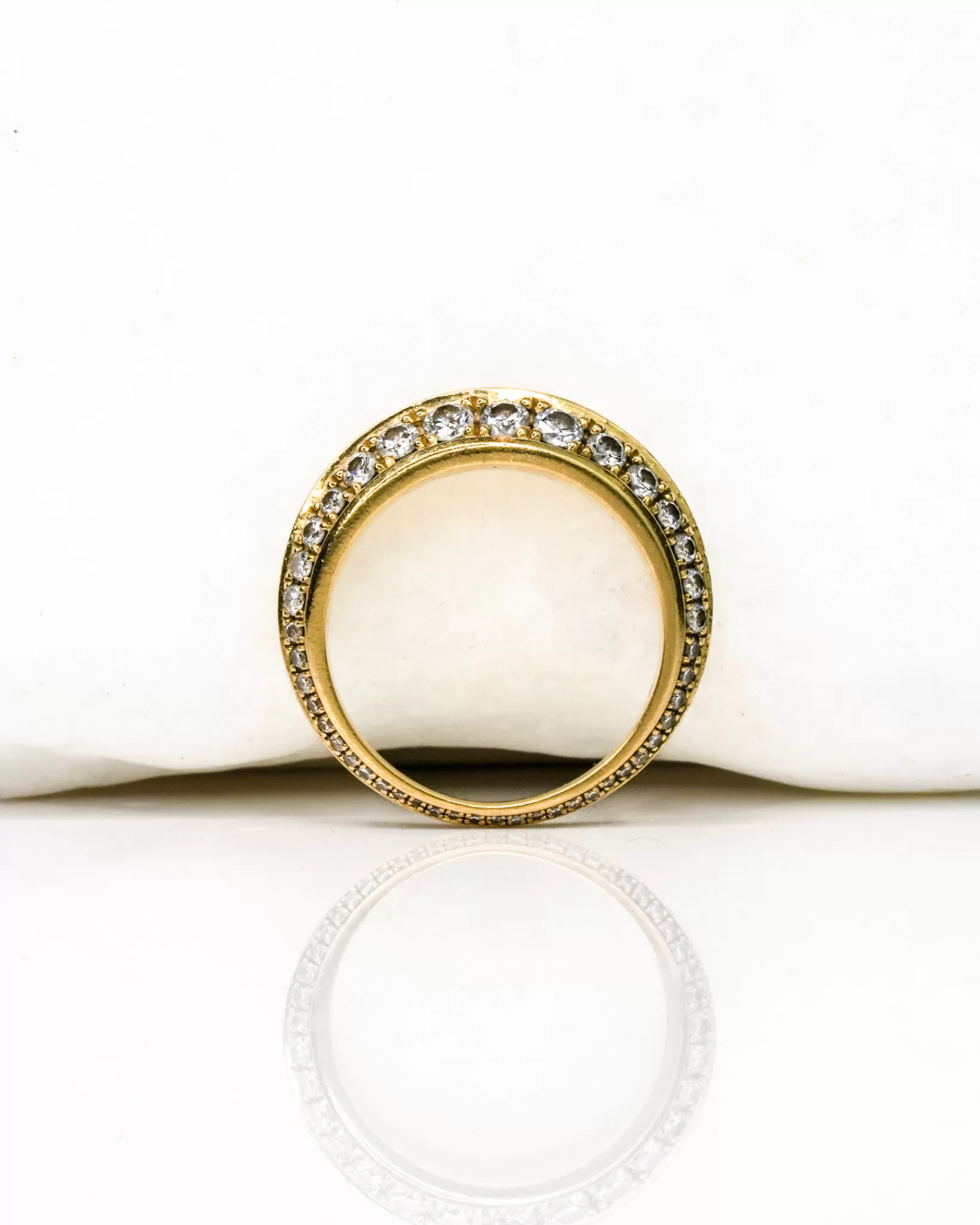 Discount Lizzie Mandler Pave Crescent Ring