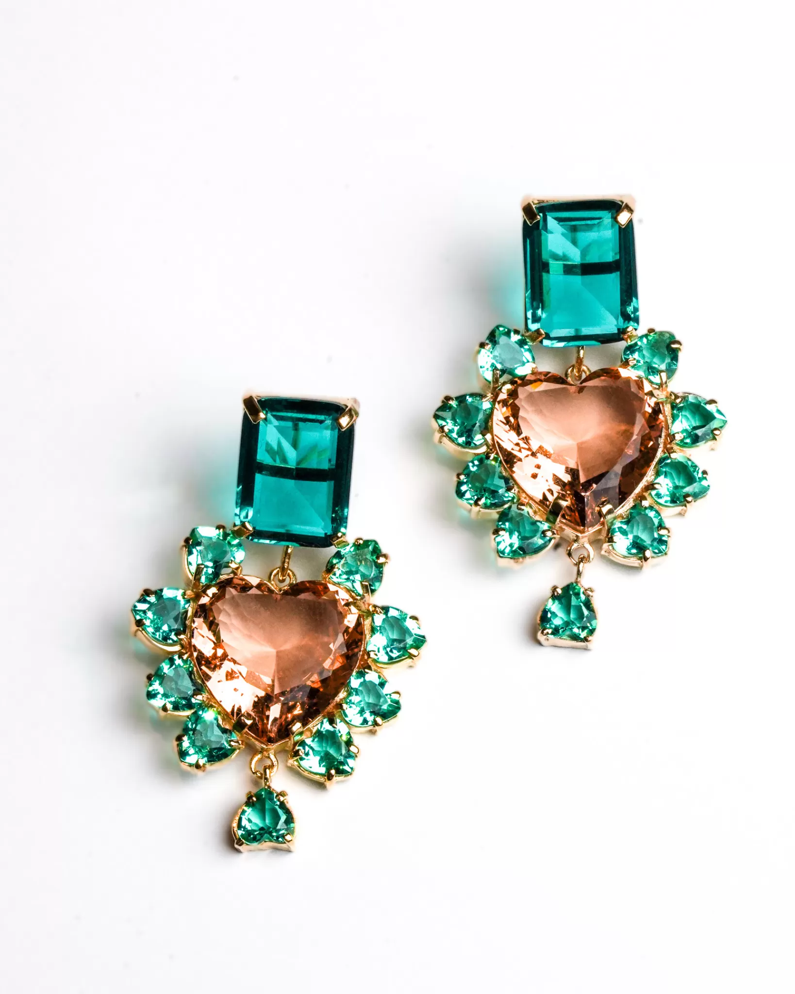 Outlet Pakera Pakera El Sabor Earrings Mint + Champagne