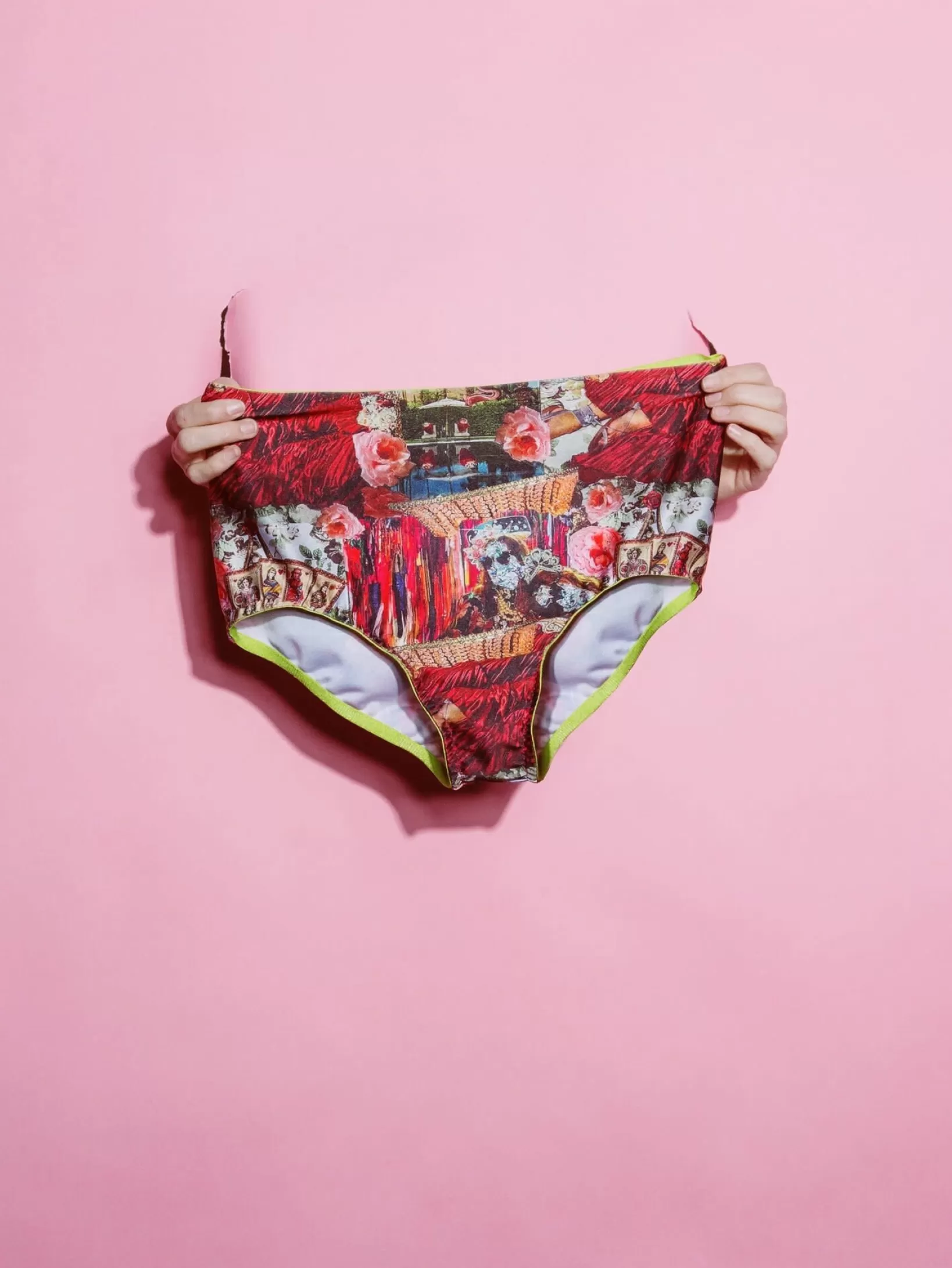 Fashion Veronica Sheaffer Collage Print Briefs